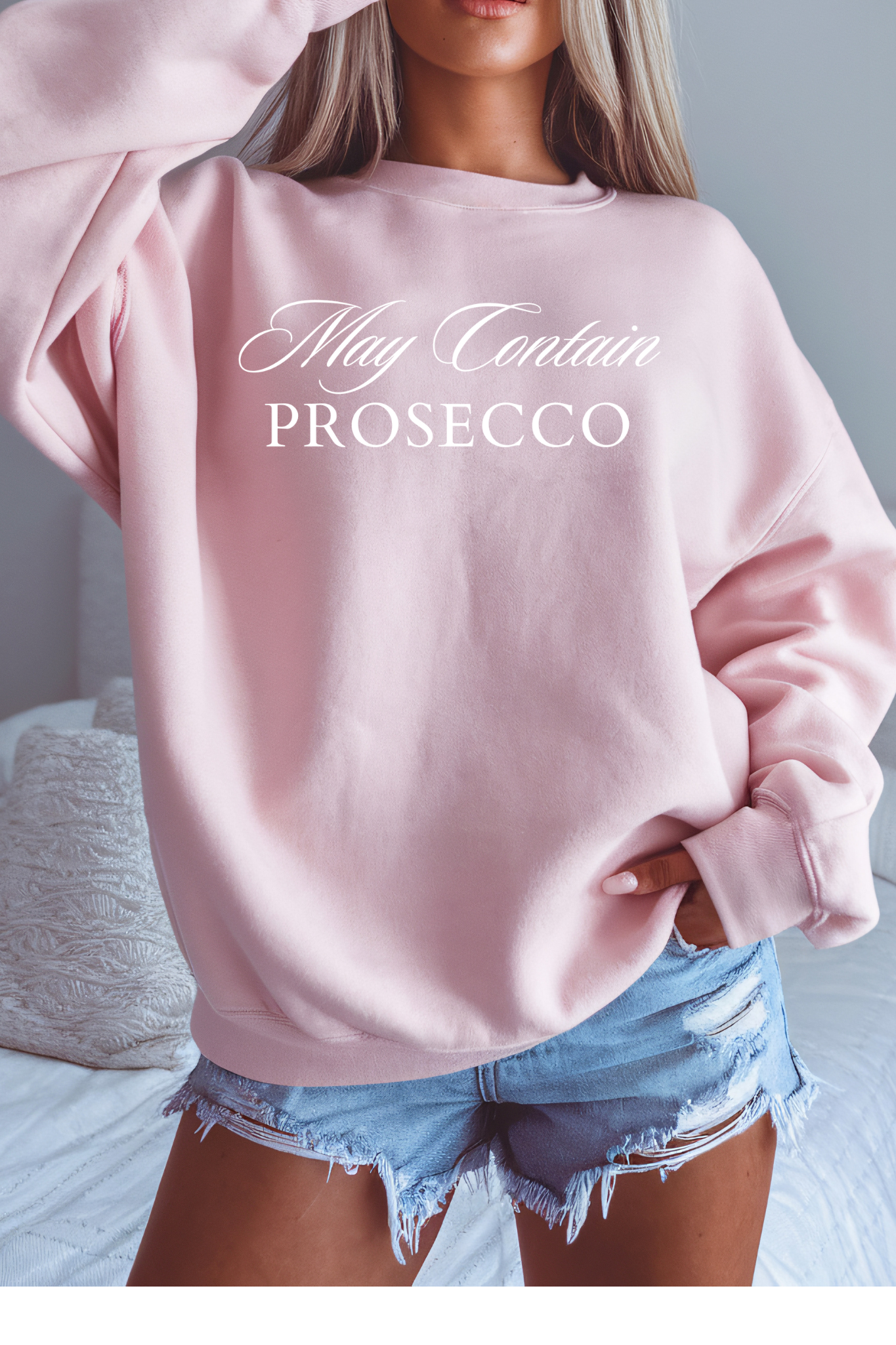 May Contain Prosecco Crewnecks